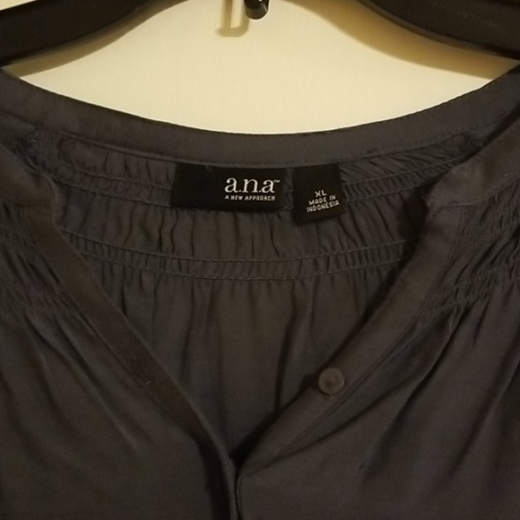 A.n.a light sheer periwinkle top - Picture 2 of 5